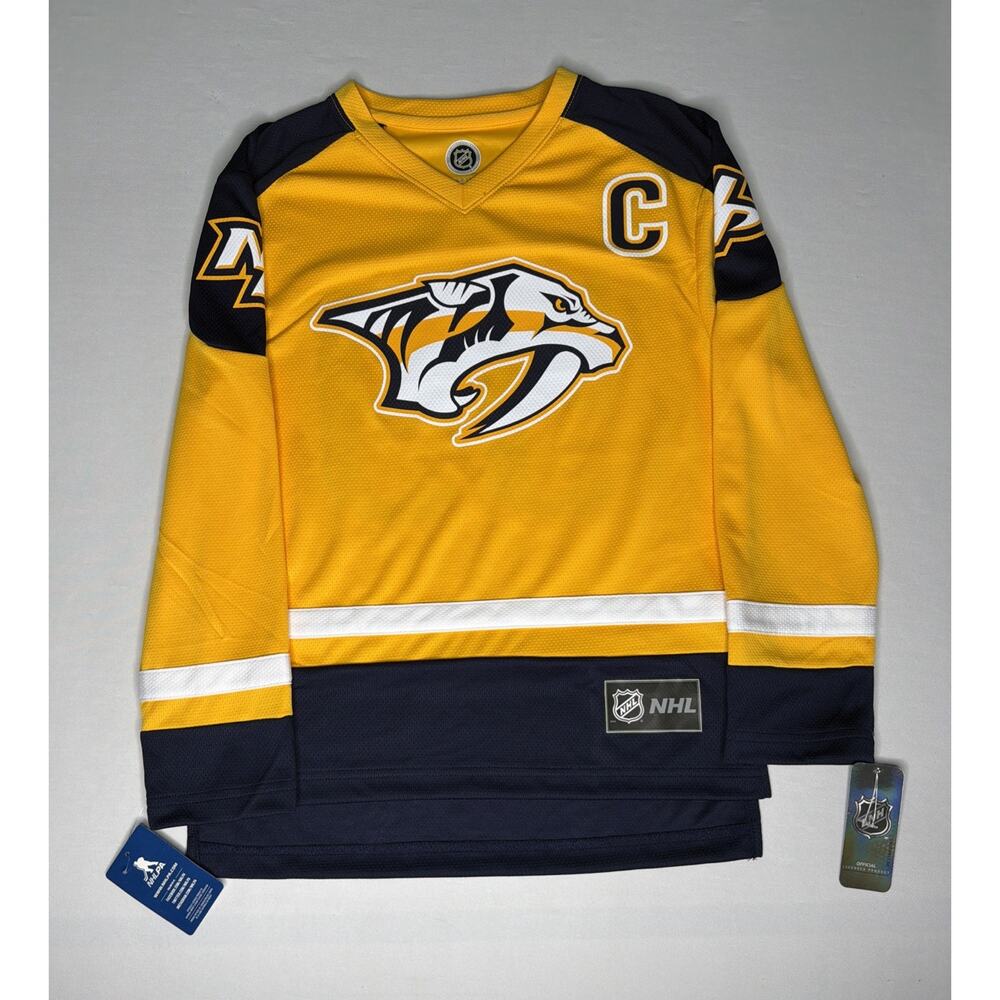 NHL Nashville Predators Hockey Jersey Youth Size LG 12/14 Roman Josi
